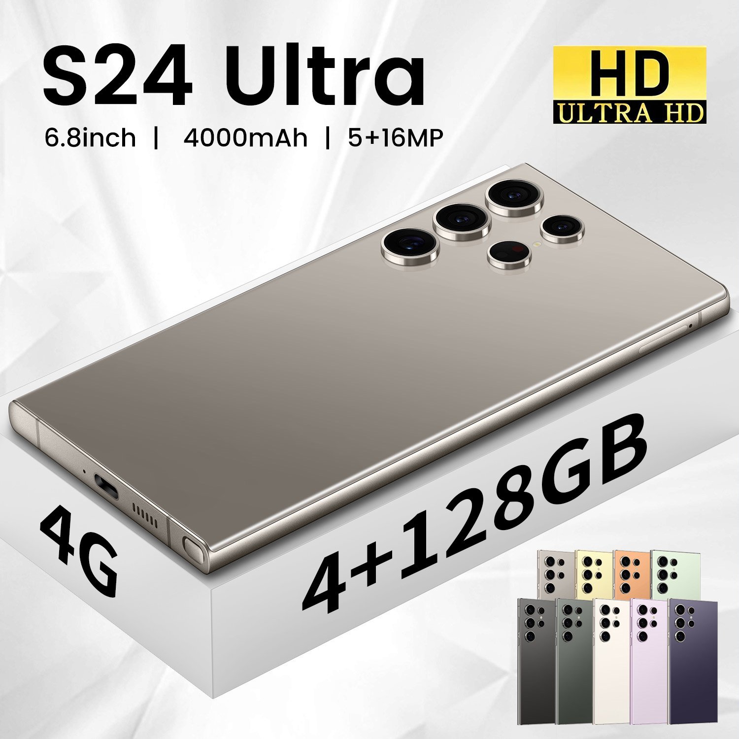 New Launch S24 Ultra 5G Smartphone Top-Tier Photography HD Screen Official Authentic Flagship Experience Global LTE CDMA 3G&4G